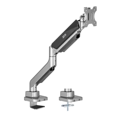 Produktbild von 1-Fach Monitorhalterung mit Gasfeder Doppelarm Tischhalterung 17-35" Monitorarm Schwenkbar Neigbar Drehbar VESA 75x75 100x100 bis 15kg