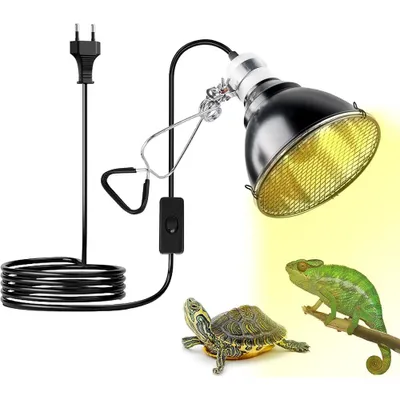 Produktbild von 200W Reptile Heizlicht UVA UVB Pet Terrarium Brooder Wärmelampe Keramischer Lampenfassung für Schildkröten Echsen Schlangen Frösche Terrarien Aquarien