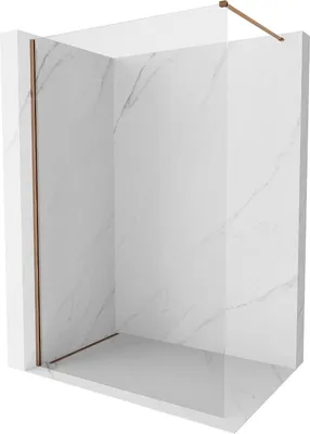 Produktbild von Mexen Kioto-X Duschwand Walk-in 60 x 200 cm, transparent 10 mm, Roségold - 800-060-101-60-00-X