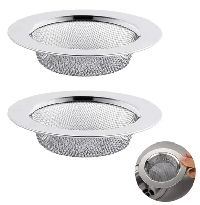 Obrázok produktu pre Sitko na odtok z nehrdzavejúcej oceli, 7,8 cm, 2 kusy