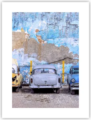 Produktbild von Poster - Poster ohne Rahmen - Havanna Oldtimer Autos - 30x40 cm - Wand Bild - Wanddeko - Wandbilder - Kunstposter - Wandposter - Bilder - Kunstdruck - Wanddekoration - Wandbild - P2XPA30x40-4376