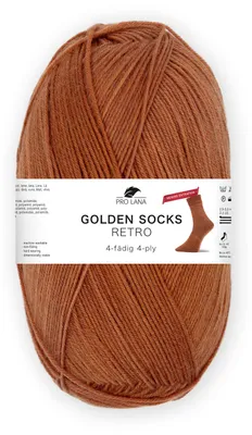 Produktbild von Pro Lana Golden Socks RETRO Merino extrafein 100 g 4-fach Sockenwolle Farbe 2127