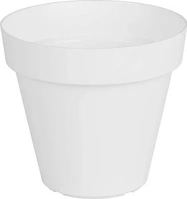 Image de Pot De Fleur Capri Blanc Design Moderne, Léger, Résistant - Artevasi