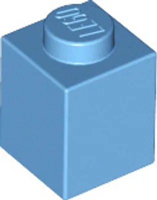 Immagine prodotto di 1 pezzo LEGO, parte c. 3005 in blu medio