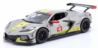 Obrázok produktu pre BBURAGO Chevrolet Corvette C8R, Model superšportového automobilu, predmontovaný, 1:24, Chevrolet Corvette C8R #4, Akékoľvek pohlavie, Kov, Plast