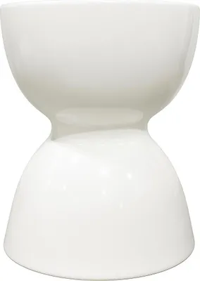 Immagine prodotto di Asianliving Sgabello da giardino in ceramica Sgabello in ceramica smaltata Sgabello cinese Sgabello a tamburo Sgabello da giardino per interni/esterni 242-900-Bianco