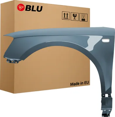 Zdjęcie produktu dla BLU Błotnik pasujący do Audi A3 8P II-generacja LX7Z Lewy Szary DelphinGrau | 2003-2008 | Przedni Przód | Lakierowany | Gotowy do montażu  | Stal