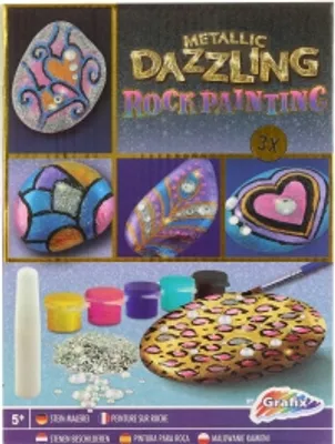 Produktbild von GRAFIX Maľovanie na kamienky: Metallic Dazzling