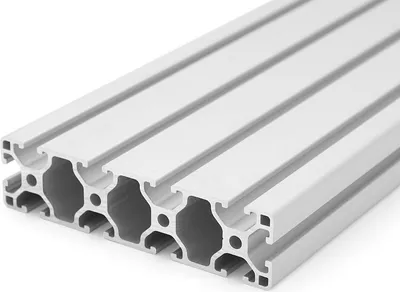 Produktbild von Länge 60mm - Aluminiumprofil 30x120L I-Typ Nut 6 (leicht), silber eloxiert. Aluminium Profil 30x120 Alu Profil 30 x 120 Montage- Systemprofil