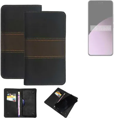 Produktbild von K-S-Trade Hülle Handyhülle kompatibel mit Xiaomi Civi 4 Pro Schutzhülle Walletcase Bookstyle Tasche Schutz Case Handytasche Wallet Cover Kunstleder