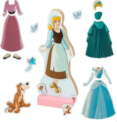 Immagine prodotto di Set magnetico in legno con abiti di Cenerentola Disney