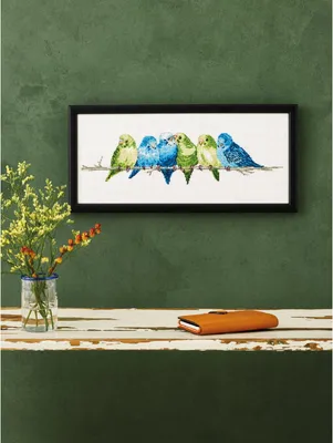Immagine prodotto di Kit Permin per il punto croce "Budgie", 36x15cm
