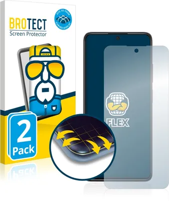 Produktbild von 2x BROTECT Fullscreen Schutzfolie für Xiaomi Poco X4 Pro 5G Displayschutz Folie Fullcover Klar Transparent