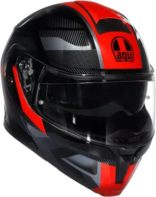 Produktbild von AGV Streetmodular Ledro Klapphelm, schwarz/rot, XL (61/62)