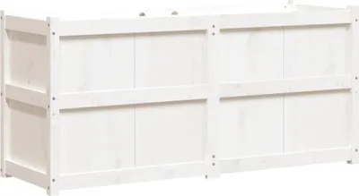 Produktbild von vidaXL Pflanzkübel Weiß 150x50x70 cm Massivholz Kiefer