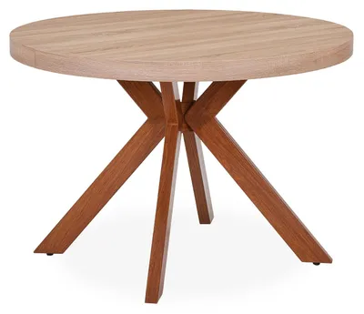 Image de MENZZO Table ronde extensible Myriade Sonoma