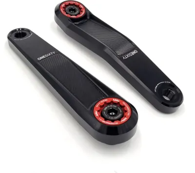 Produktbild von windmeile | Lekkie Buzz Bars Pedalarme, Left Offset Square Drive 160mm, V3.1, Schwarz and Rot, Kurbeln für Bafang BBS01/02/HD, E-Bike, Pedelec
