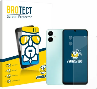 Produktbild von BROTECT Schutzglas für Samsung Galaxy A06 5G (Display+Kamera) Schutzfolie Panzer Folie Glas Display Schutz klar
