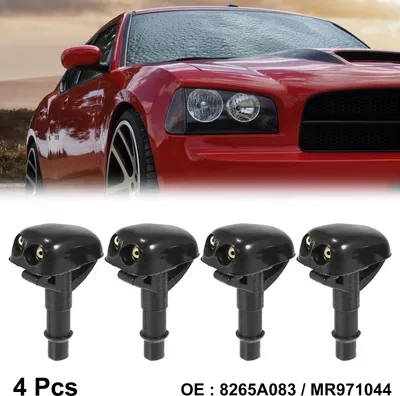 Image de 4pcs Buse de Lave-Glace 8265A083 pour Mitsubishi EVO Pajero Jet de Pulvérisateur d'Essuie-Glace Gicleur Pare-Brise