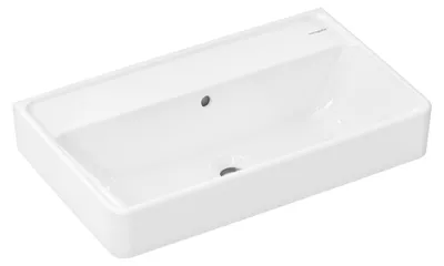 Obrázok produktu pre Umyvadlo Hansgrohe Compact Xanuia Q 650x390 mm bez otvoru na batériu s prepadom biele, 60218450
