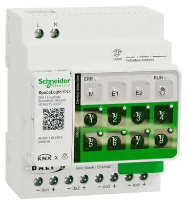 Produktbild von SpaceLogic KNX DALI Broadcast Master MTN6725-0005S
