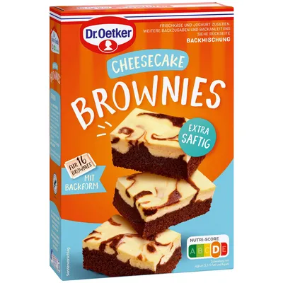 Zdjęcie produktu dla Dr Oetker mieszanka do pieczenia Sernik Brownies extra wilgotny 446g