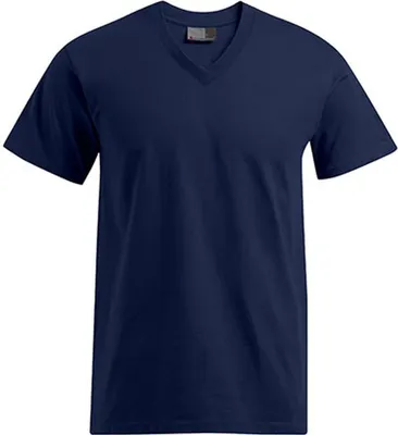 Produktbild von Premium V-Ausschnitt T-Shirt Plus Size Herren, Marineblau, XXXL