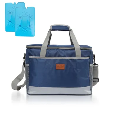 Produktbild von Jiubiaz Kühltasche leicht und wasserdicht Kühltaschen mit Kühlakku Picknicktasche 25 Liter,Marine