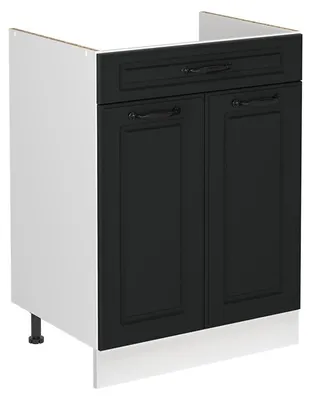 Obrázok produktu pre Spodná skrinka pod drez Vicco R-Line Antracitový vidiecky dom/biely 60 cm bez pracovnej dosky, Model 72987