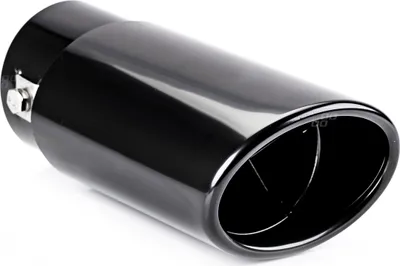 A black exhaust tip is shown against a white background.