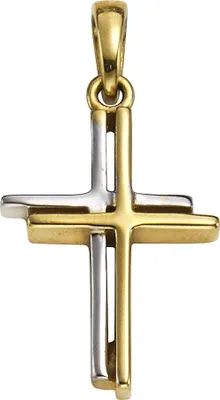 Produktbild von F Anhänger 585/- Gold 2,2cm mehrfarbig 371340646-1