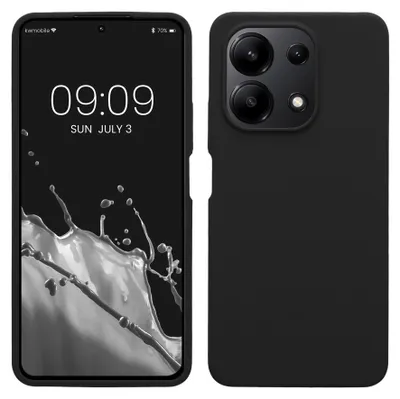 Produktbild von kwmobile Handyhülle für Xiaomi Redmi Note 13 4G Hülle - Case Silikon - Kabelloses Laden - Schutzhülle Cover in Schwarz
