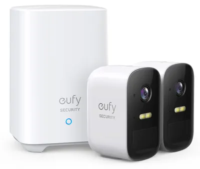 Obrázok produktu pre Eufy eufyCam 2C + HomeBase 2, IP bezpečnostná kamera, Vnútorné a vonkajšie, Bezdrôtový, Vnútorný, Múr, Biela