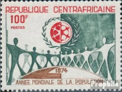 Produktbild von Briefmarken Zentralafrikanische Republik 1974 Mi 352 (kompl.Ausg.) postfrisch Weltbevölkerungsjahr