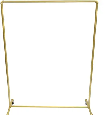 Produktbild von Kleiderständer - Freistehender Garderobenständer - Verzinktes Stahlrohr - 120×40×160 cm - Traglast 45,36 kg - Elfenbein