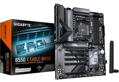 Produktbild von GIGABYTE B550 X EAGLE WIFI6E Mainboard, AMD, Sockel AM4, AMD Ryzen 5000 Series, AMD Ryzen 3000 Series, AMD Ryzen 4000 Series, Sockel AM4, DDR4-SDRAM, 128 GB