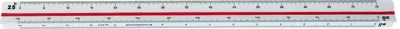 Produktbild von Standardgraph Dreikantmaßstab Berufschule, 30 cm 1:20/1:25/1:33 1/3/1:50/1:75/1:100