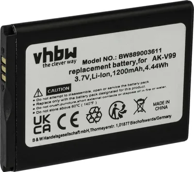 Produktbild von vhbw Akku kompatibel mit Emporia SELECT Handy Smartphone Telefon (1200 mAh, 3,7 V, Li-Ion)