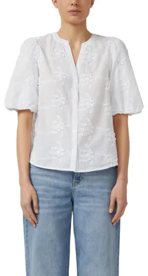 Produktbild von s.Oliver Damen Shirt 2176370 0100 weiß 46