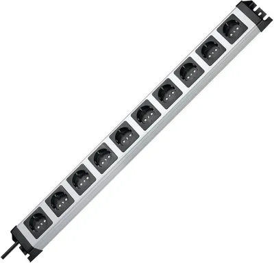Produktbild von Kopp POWERversal, 1,4 m, Drinnen, Typ F, Schwarz, Silber, 10 AC-Ausgänge, 3600 W