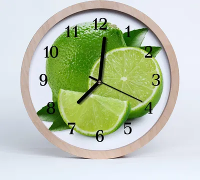 Produktbild von Holzuhr 20fi cm wanduhr - Limette