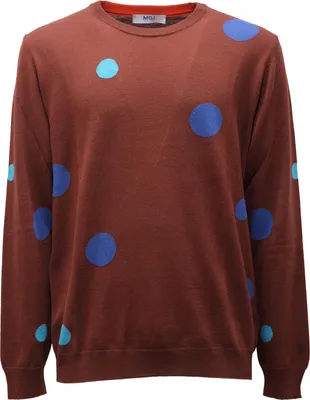 Produktbild von 0146AG maglione uomo MQJ brauner Wollmischpullover Mann