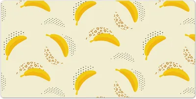 Produktbild von Laptop Schreibtischmatte - 120x60 cm - Mauspad - Tischunterlage - Bananen -Punkt -Patches