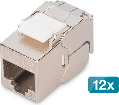 Image de Digitus DN-93615-S-12 DIGITUS Keystone Cat6A geschirmt 12 Stk. werkzeugfr