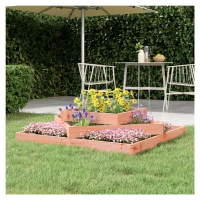 Produktbild von Pflanzkübel Blumenkasten Pflanzbeet Hochbeet Gemüsebeet für Garten Terrasse 112x112x27 cm aus Douglasienholz