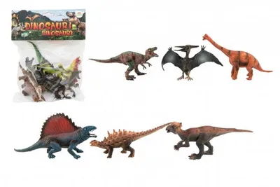 Immagine prodotto di Dinosauro in plastica 6 pezzi in busta