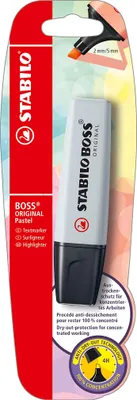Image de Surligneurs - STABILO BOSS ORIGINAL Pastel - Stylo simple - gris soie