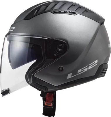 Image de Jet Helmet LS2 OF600 COPTER II Solid Matt Titanium taille XS