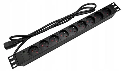 Obrázek produktu pro Alantec PZ09UC20, 1,8 m, Vnitřní, Černá, 9 AC zásuvky / AC zásuvek, 3500 W, 16 A
