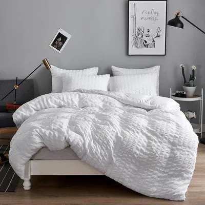 Immagine prodotto di Biancheria da letto morbida 155x220 cm bianca in microfibra